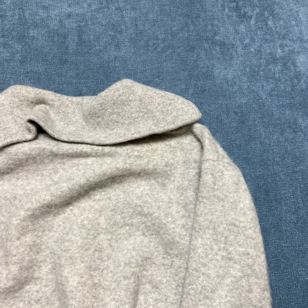 Charter Club Cashmere Sweater Womens Medium Gray Long Sleeve Winter Quarter Zip - Picture 12 of 13